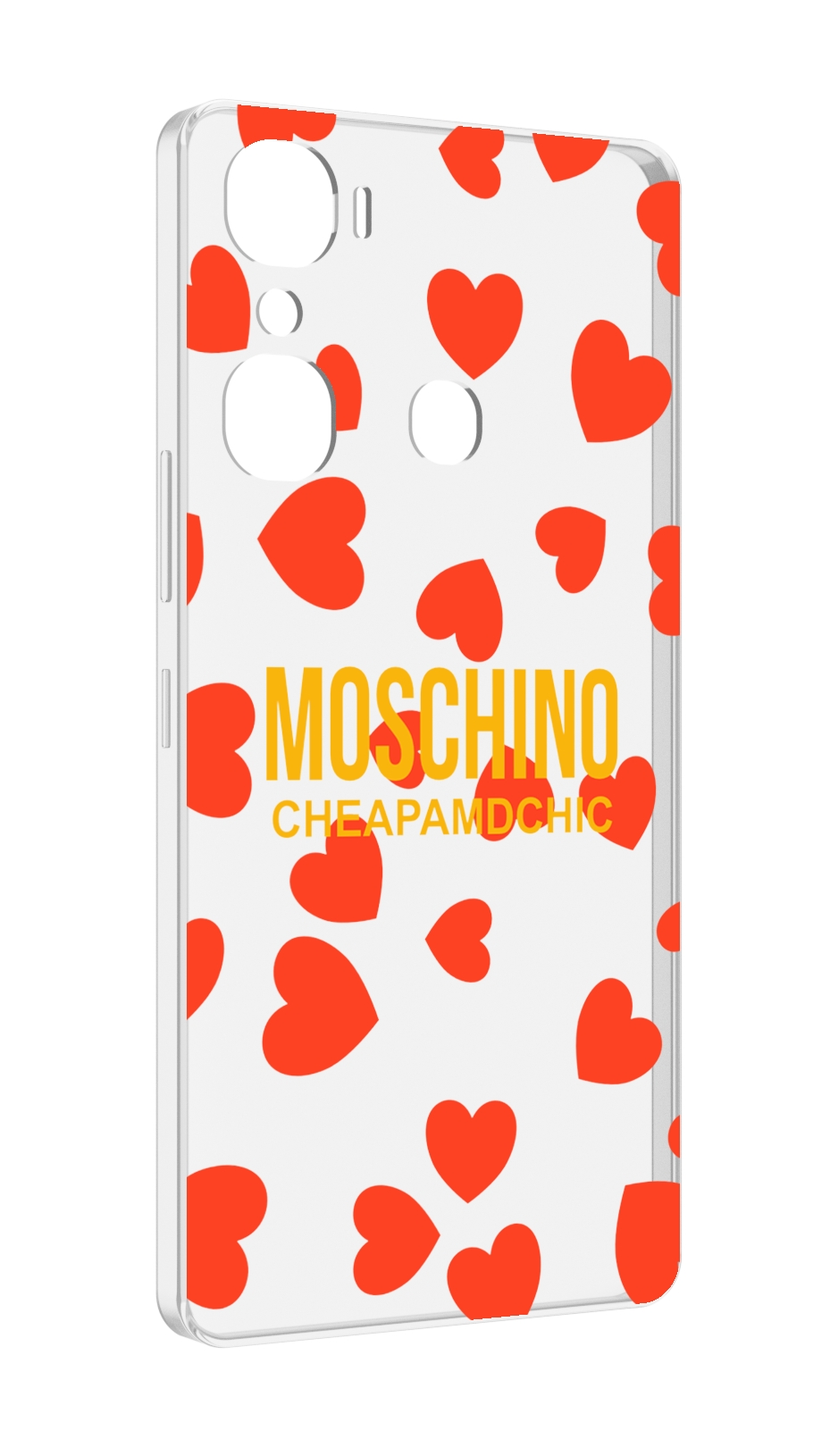 

Чехол MyPads сердца-москино для Infinix Hot 12 Pro, Прозрачный, Tocco