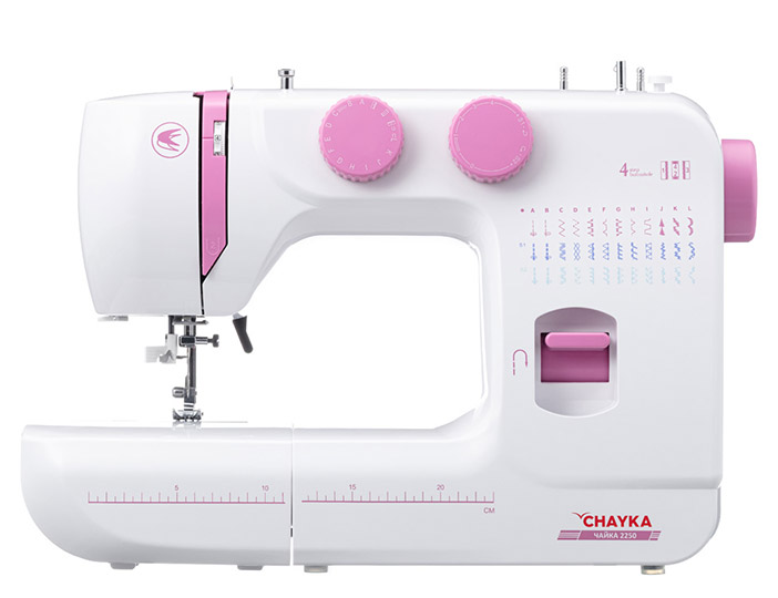 фото Швейная машина chayka 2250 белая, розовая