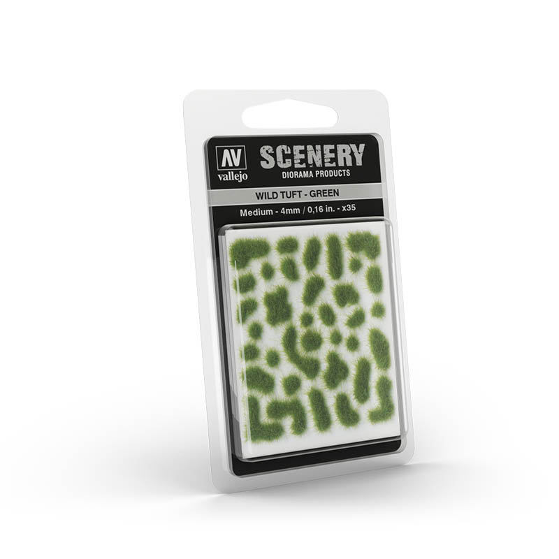 

Модельная трава SCENERY WILD TUFT - GREEN 4mm, SC.406