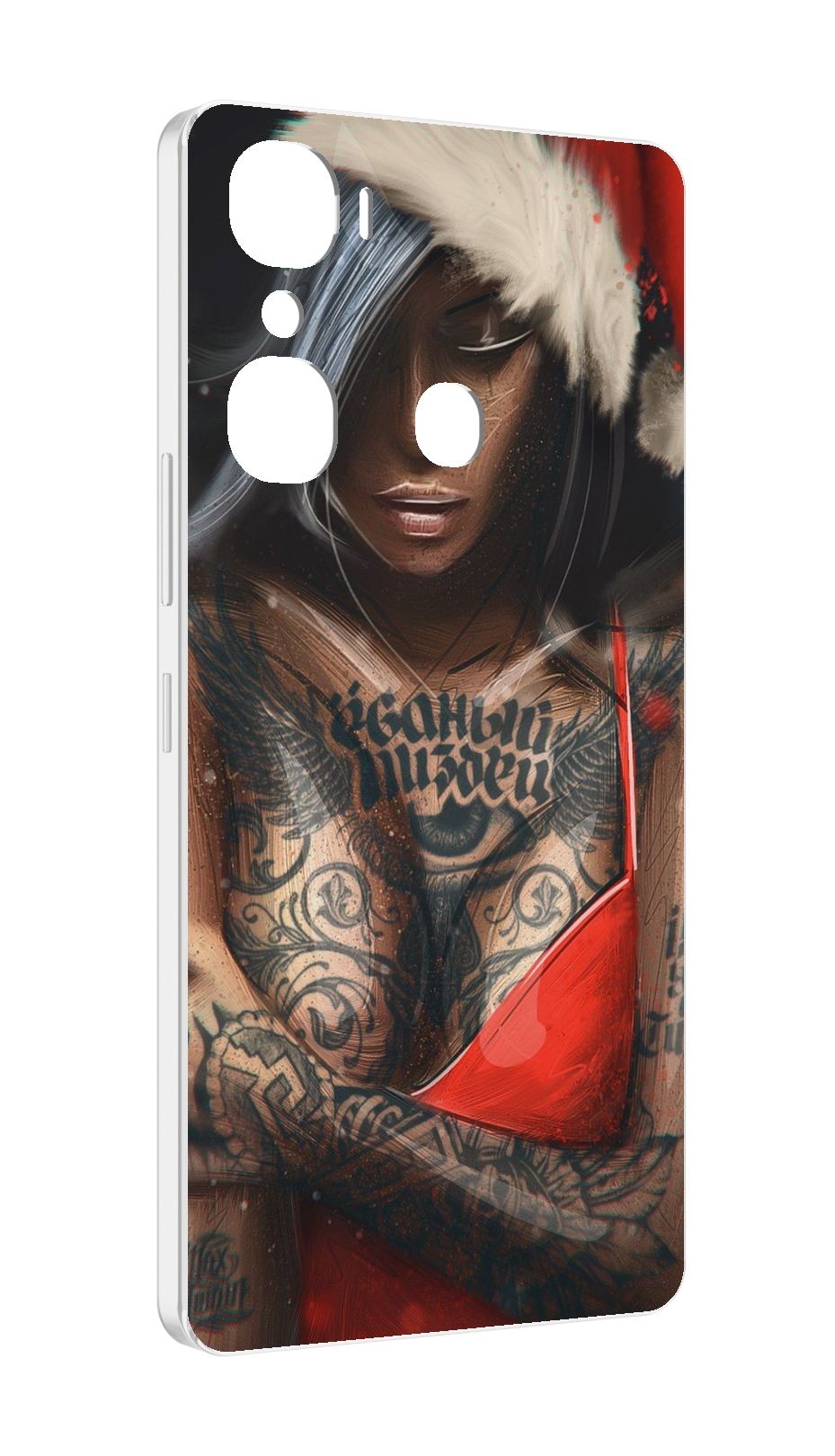 

Чехол MyPads санта-клаус-девушка для Infinix Hot 12 Pro, Прозрачный, Tocco