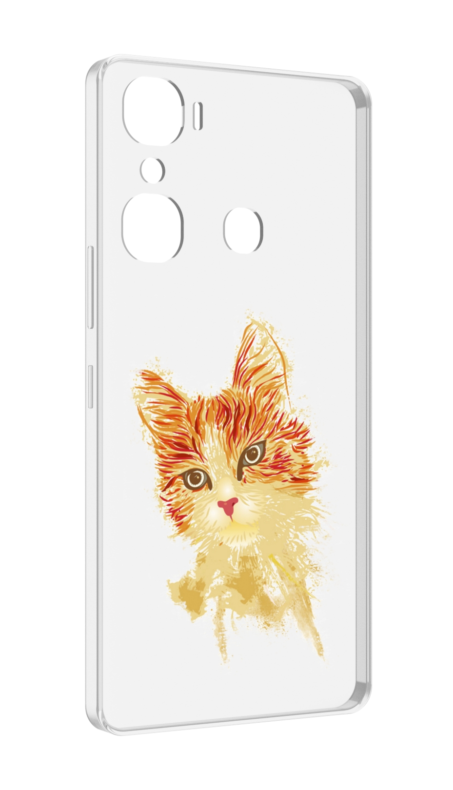 

Чехол MyPads рыжий кот для Infinix Hot 12 Pro, Прозрачный, Tocco