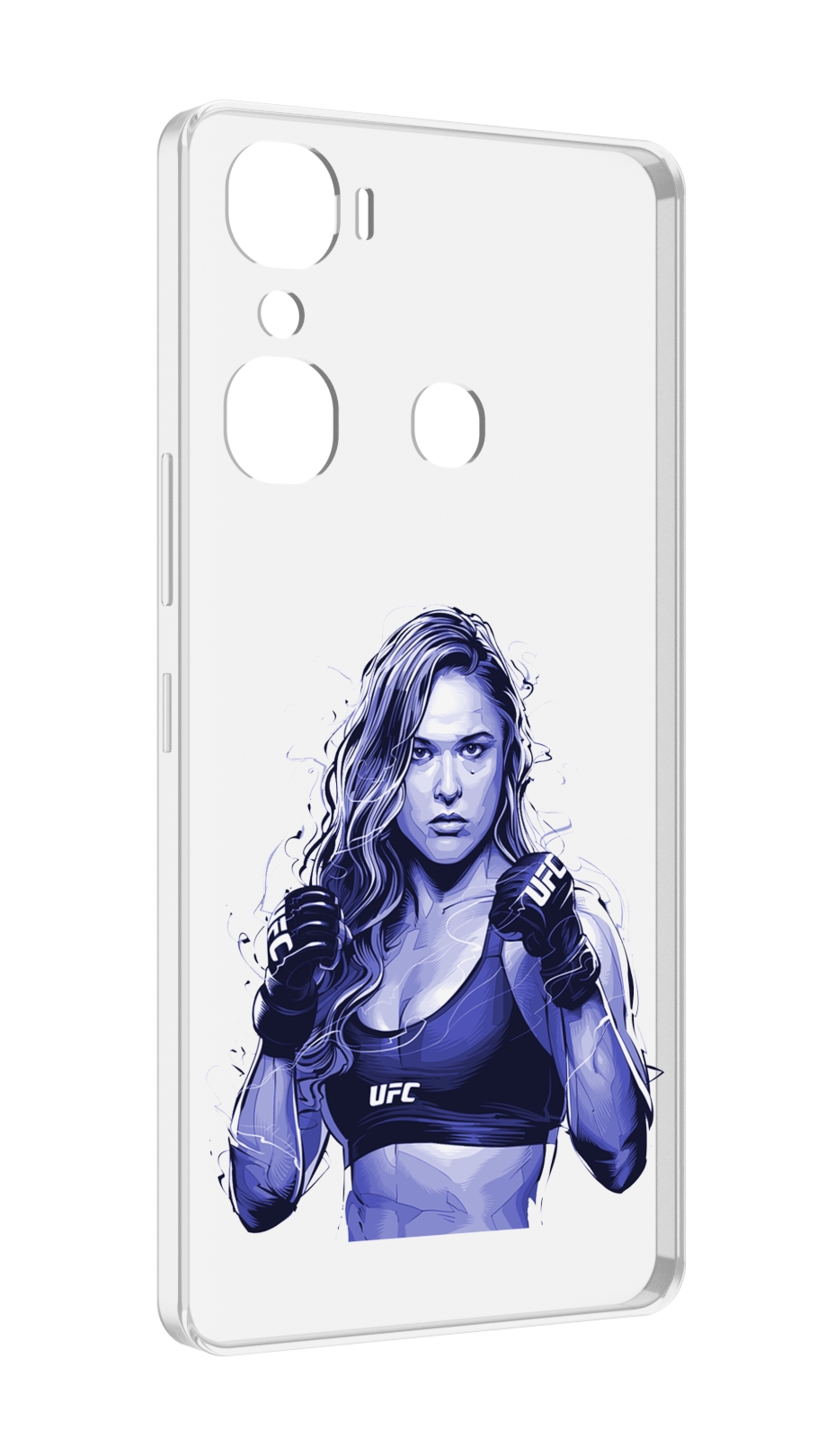 

Чехол MyPads ронда-роузи-юфс для Infinix Hot 12 Pro, Прозрачный, Tocco