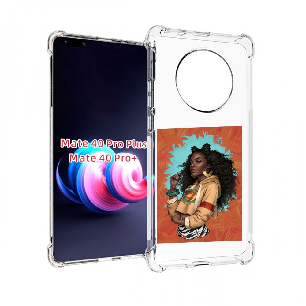 

Чехол MyPads темная-девушка женский для Huawei Mate 40 Pro+ Plus, Прозрачный, Tocco