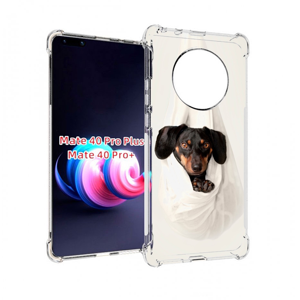 

Чехол MyPads такса собака для Huawei Mate 40 Pro+ Plus, Прозрачный, Tocco
