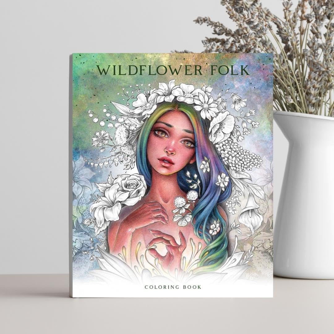 

Wildflower Folk Coloring Book. Christine Karron