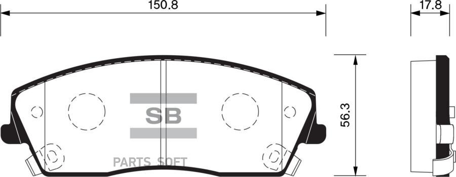 

Тормозные колодки Sangsin brake SP1507