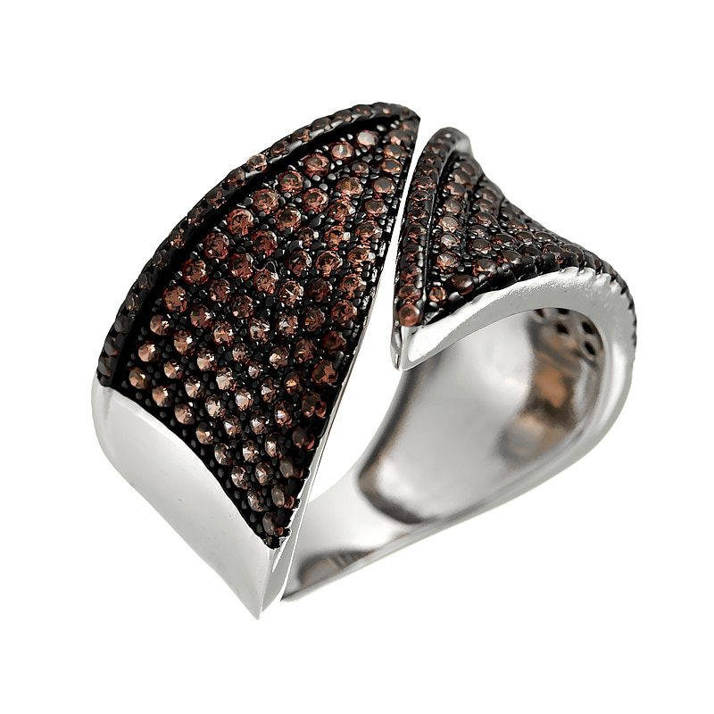 

Кольцо из серебра с фианитом р.18 Fresh Jewelry CZ-R1201-2-X-WB-X-X-DB, CZ-R1201-2-X-WB-X-X-DB
