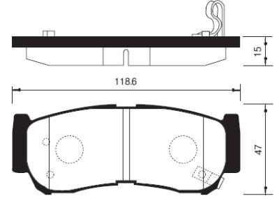 

Тормозные колодки Sangsin brake SP1178