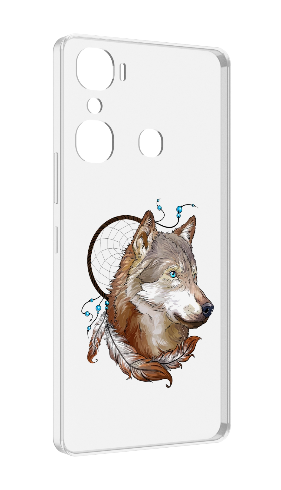 

Чехол MyPads волк и ловец снов для Infinix Hot 12 Pro, Прозрачный, Tocco