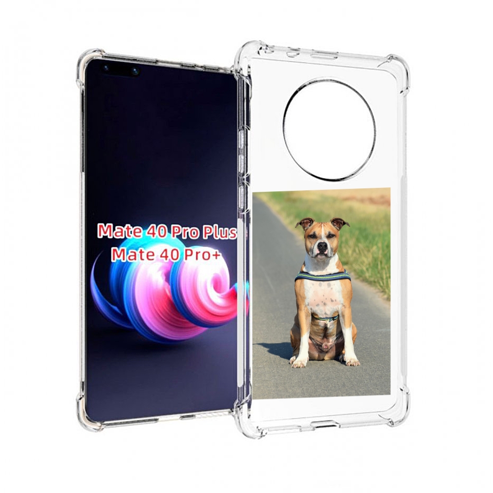 Чехол MyPads стаффорд терьер для Huawei Mate 40 Pro+ Plus