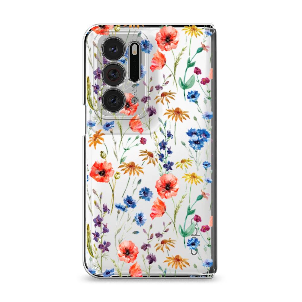 

Чехол Awog на Oppo Find N "Маки и васильки фон", 259650-8