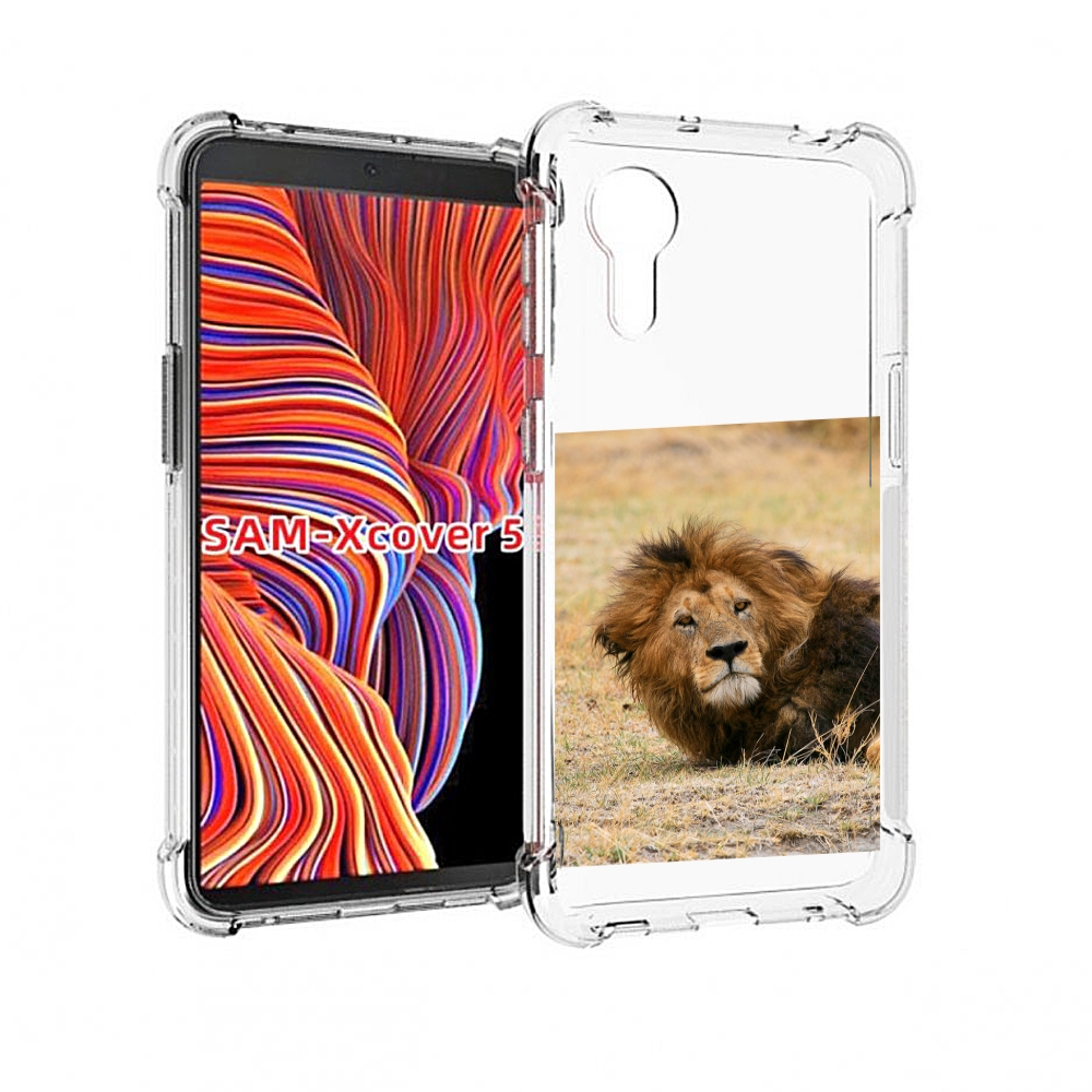 

Чехол MyPads Лев-лежит мужской для Samsung Galaxy Xcover 5, Прозрачный, Tocco