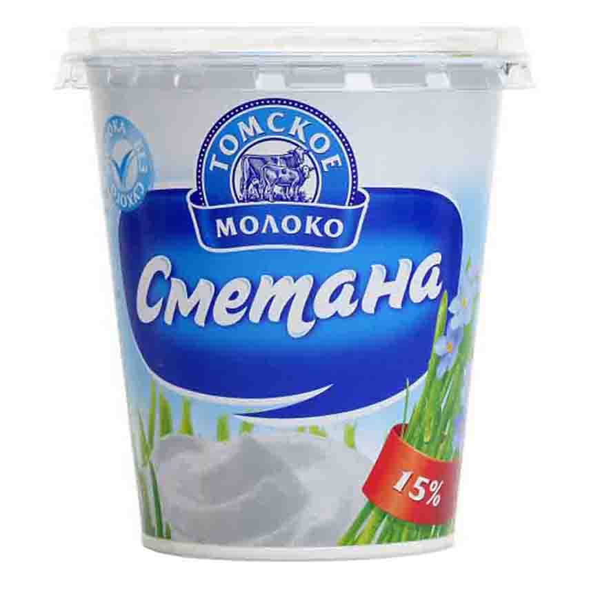 

Сметана 15% Томское Молоко БЗМЖ 350 г