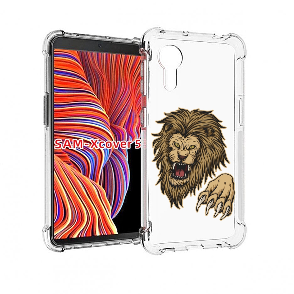 

Чехол MyPads Лев-завоеватель мужской для Samsung Galaxy Xcover 5, Прозрачный, Tocco