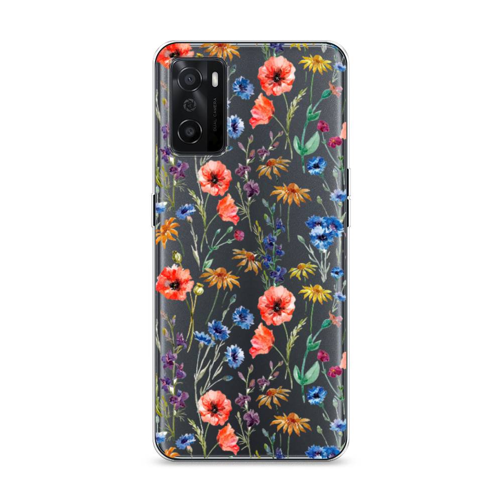 

Чехол Awog на Oppo A55s 5G "Маки и васильки фон", 2510150-8