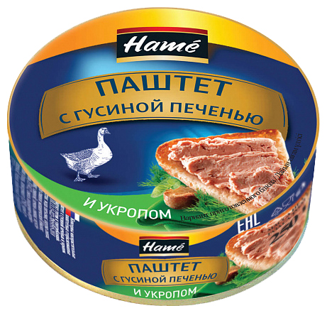 

Паштет из гусиной печени Hame с укропом 250 г