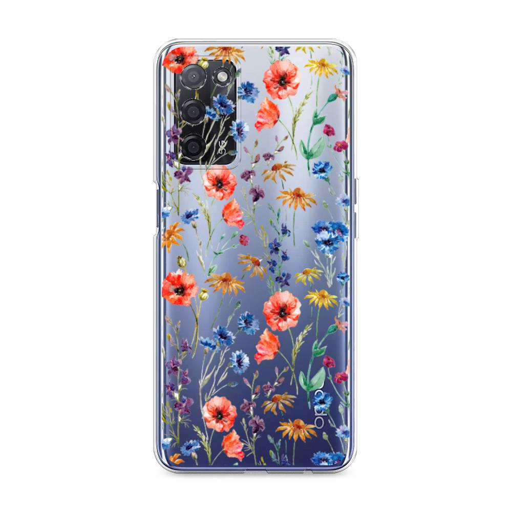 

Чехол Awog на Oppo A55 5G "Маки и васильки фон", 256250-8