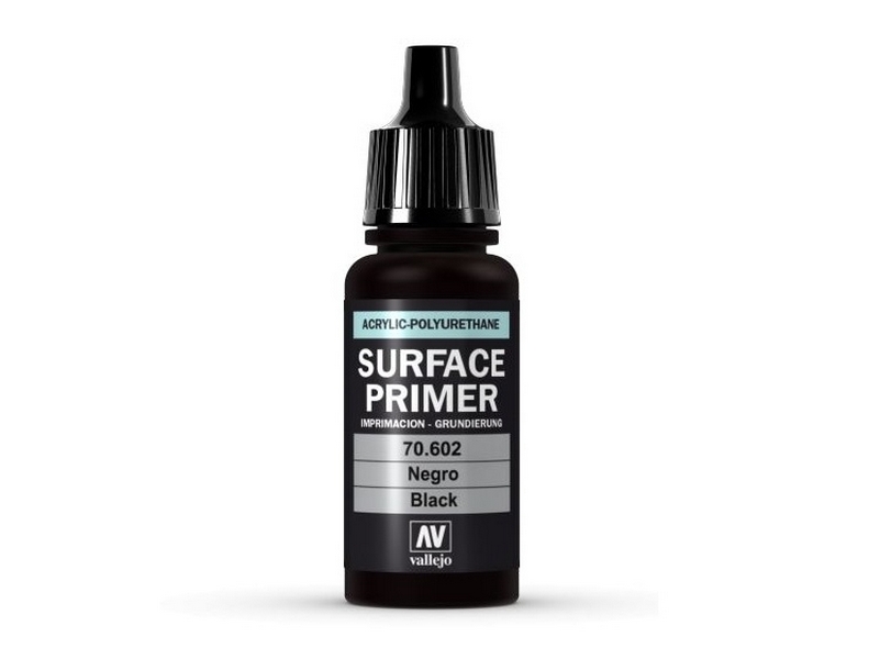 фото Краска для моделизма vallejo surface primer 602-17ml. black