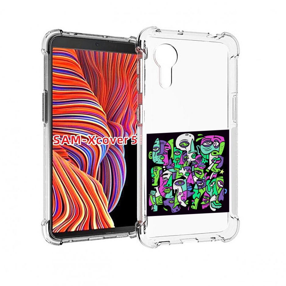 

Чехол MyPads Кривой эфир ATL для Samsung Galaxy Xcover 5, Прозрачный, Tocco