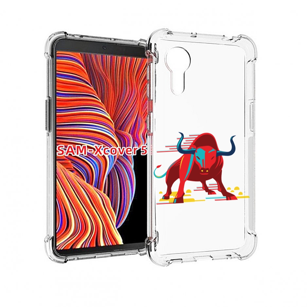 

Чехол MyPads Красный-бык для Samsung Galaxy Xcover 5, Прозрачный, Tocco