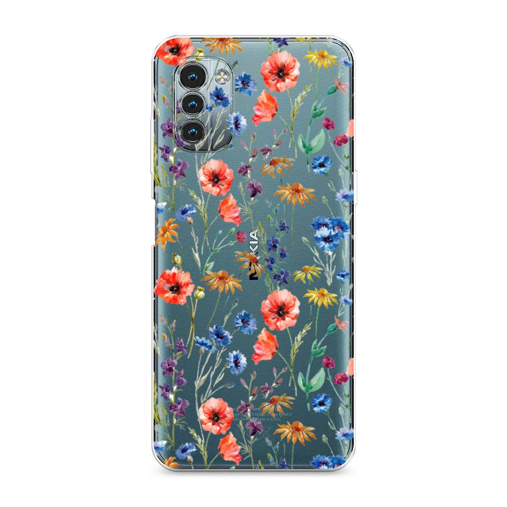 

Чехол Awog на Nokia G11 / Нокиа G11 "Маки и васильки фон", 125150-8