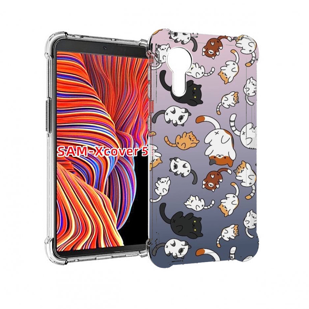 

Чехол MyPads Котики-летают для Samsung Galaxy Xcover 5, Прозрачный, Tocco
