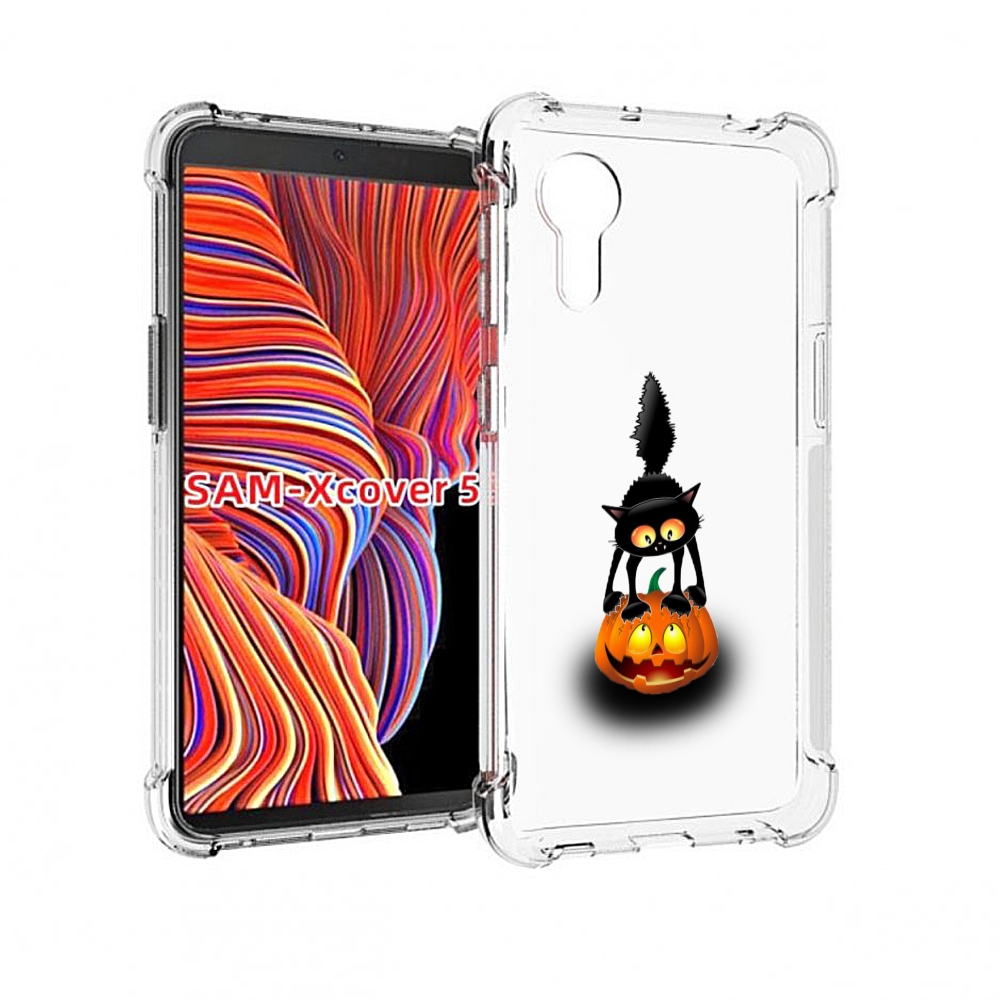

Чехол MyPads Котик с тыквой для Samsung Galaxy Xcover 5, Прозрачный, Tocco