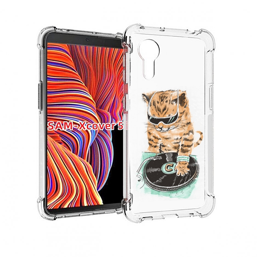 

Чехол MyPads Кот диджей для Samsung Galaxy Xcover 5, Прозрачный, Tocco