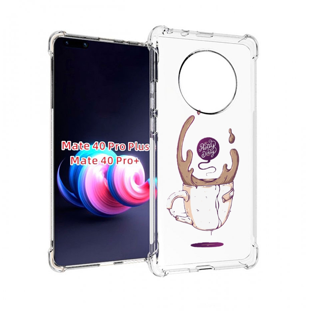 Чехол MyPads сломанный стаканчик для Huawei Mate 40 Pro+ Plus