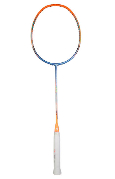 фото Ракетка для бадминтона li-ning windstorm 72 aypm192-1, blue/orange yonex