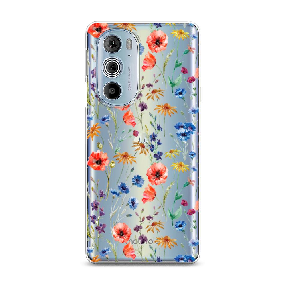 

Чехол Awog на Motorola Edge 30 Pro "Маки и васильки фон", 243350-8