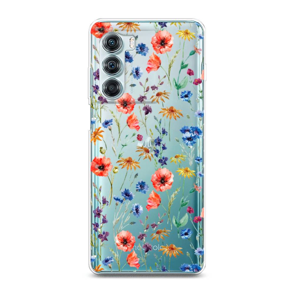 

Чехол Awog на Motorola Moto Edge S30 "Маки и васильки фон", 243050-8