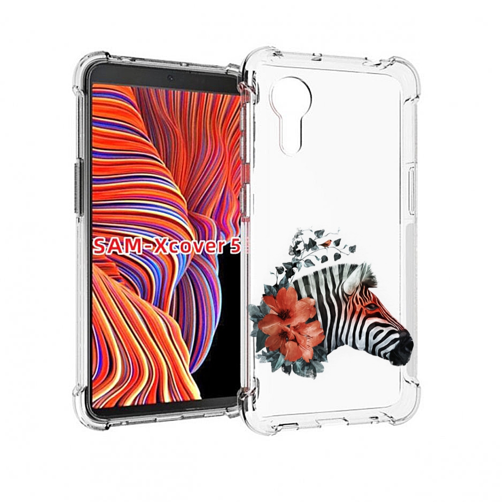 

Чехол MyPads Зебра с цветами для Samsung Galaxy Xcover 5, Прозрачный, Tocco
