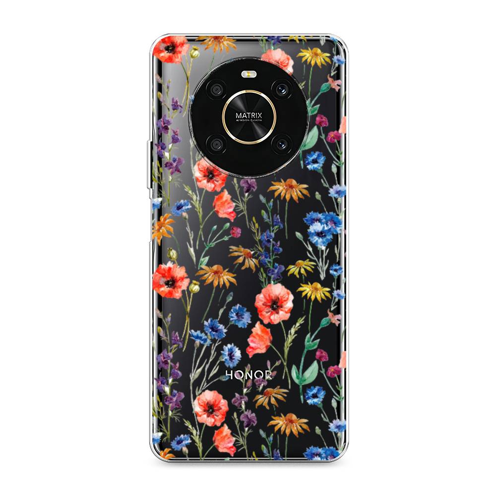 

Чехол Awog на Honor X9 4G/Magic4 Lite 4G "Маки и васильки фон", 6108150-8