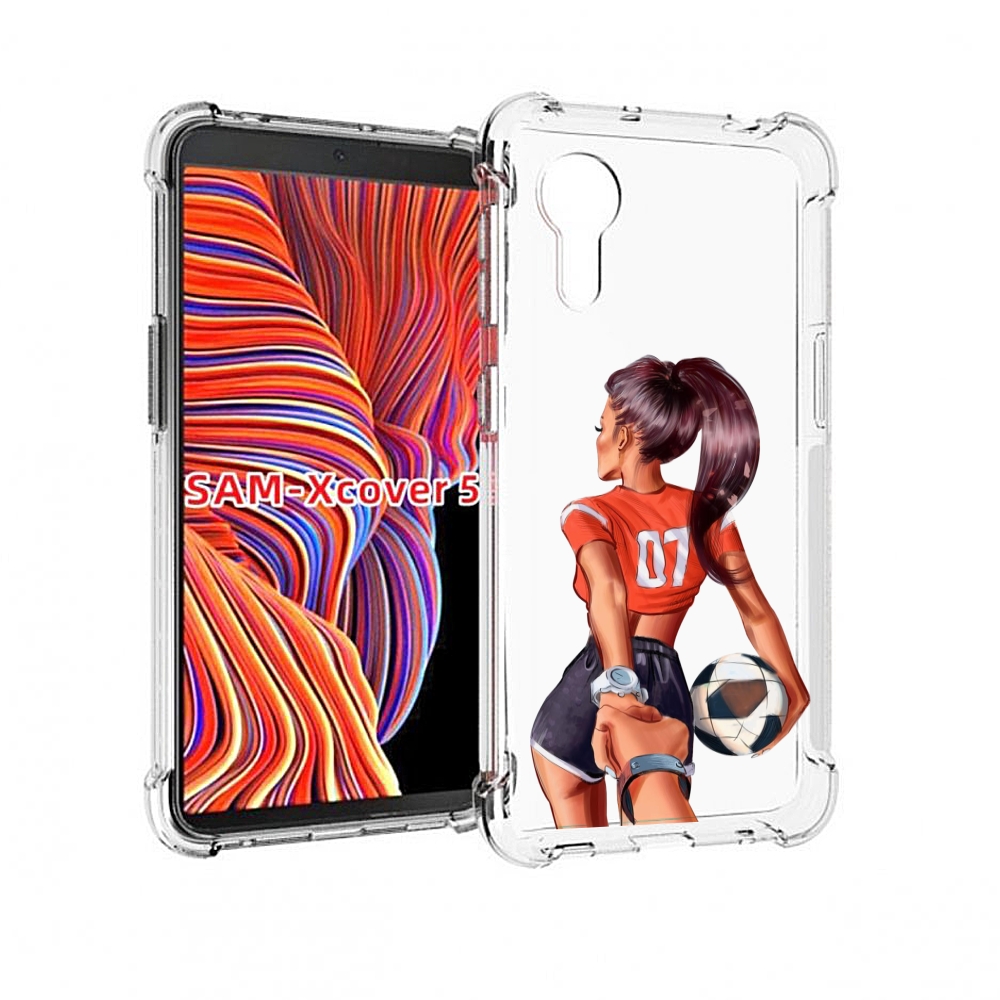 

Чехол MyPads Девушка-футболистка женский для Samsung Galaxy Xcover 5, Прозрачный, Tocco