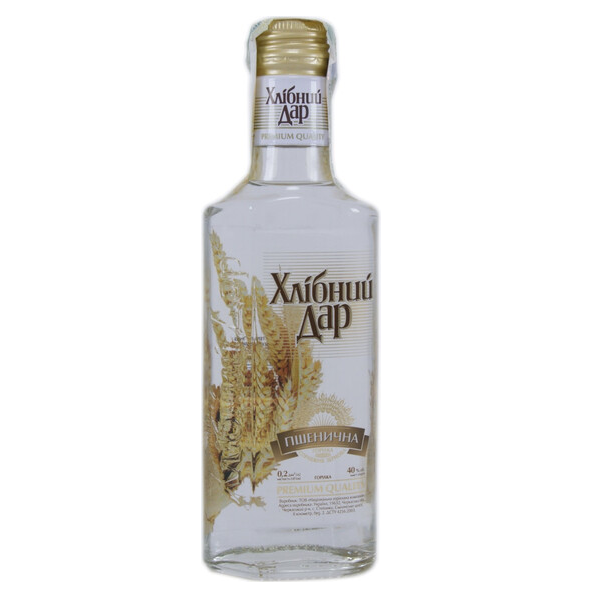 

Водка Хлебный Дар Пшеничная 40% 0.2/30 (Украина, НАТ), Пшеничная