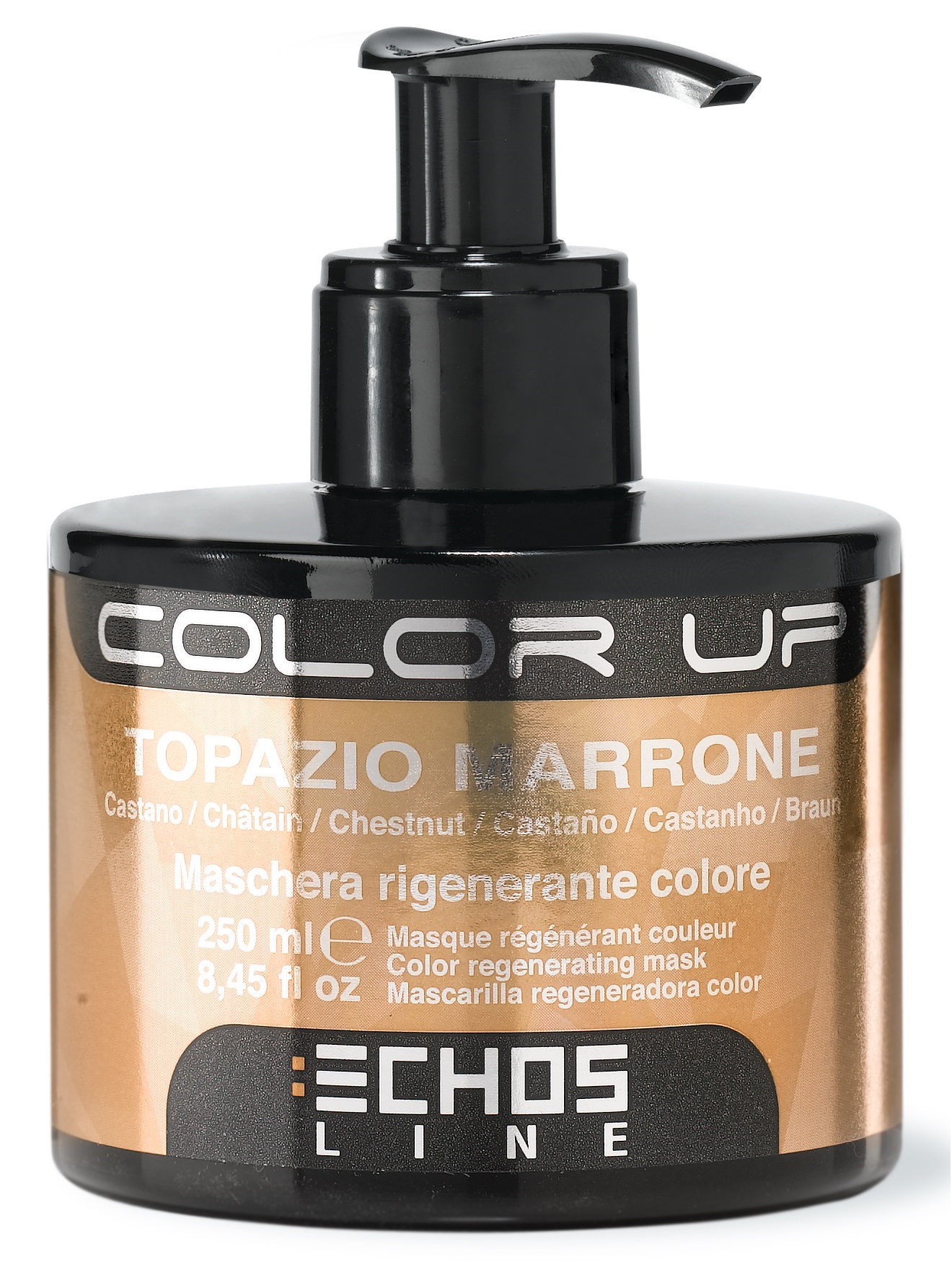 Маска Echos Line COLOR UP для тонирования волос каштановый 250 мл echos line маска для непослушных волос seliar discipline 1000