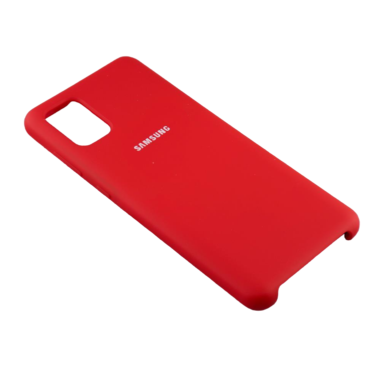 

Чехол Samsung A31 SILICONE COVER бордовый
