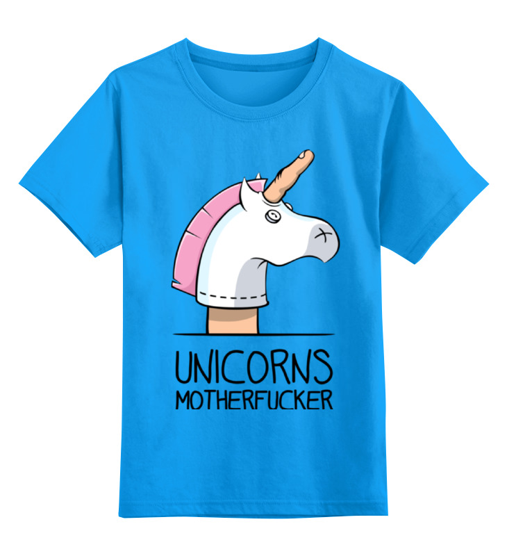 Детская футболка Printio Unicorn единорог цв.голубой р.116 сумка детская поясная magiс unicorn на молнии голубой