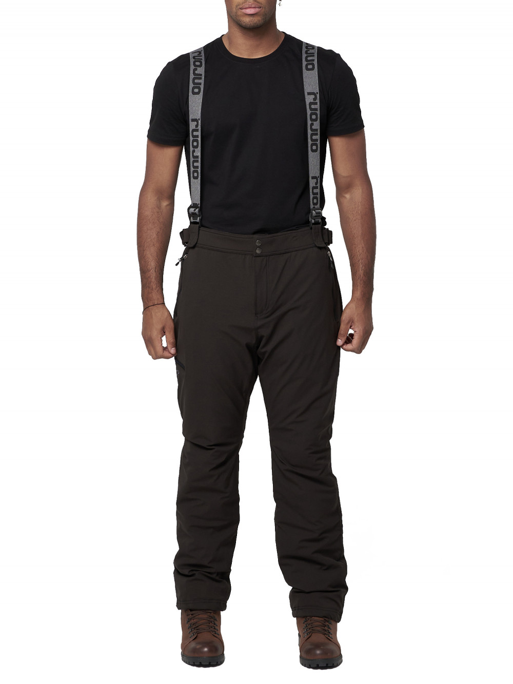 Полукомбинезон брюки горнолыжные мужские AD6621TC темно-серого цвета, 48