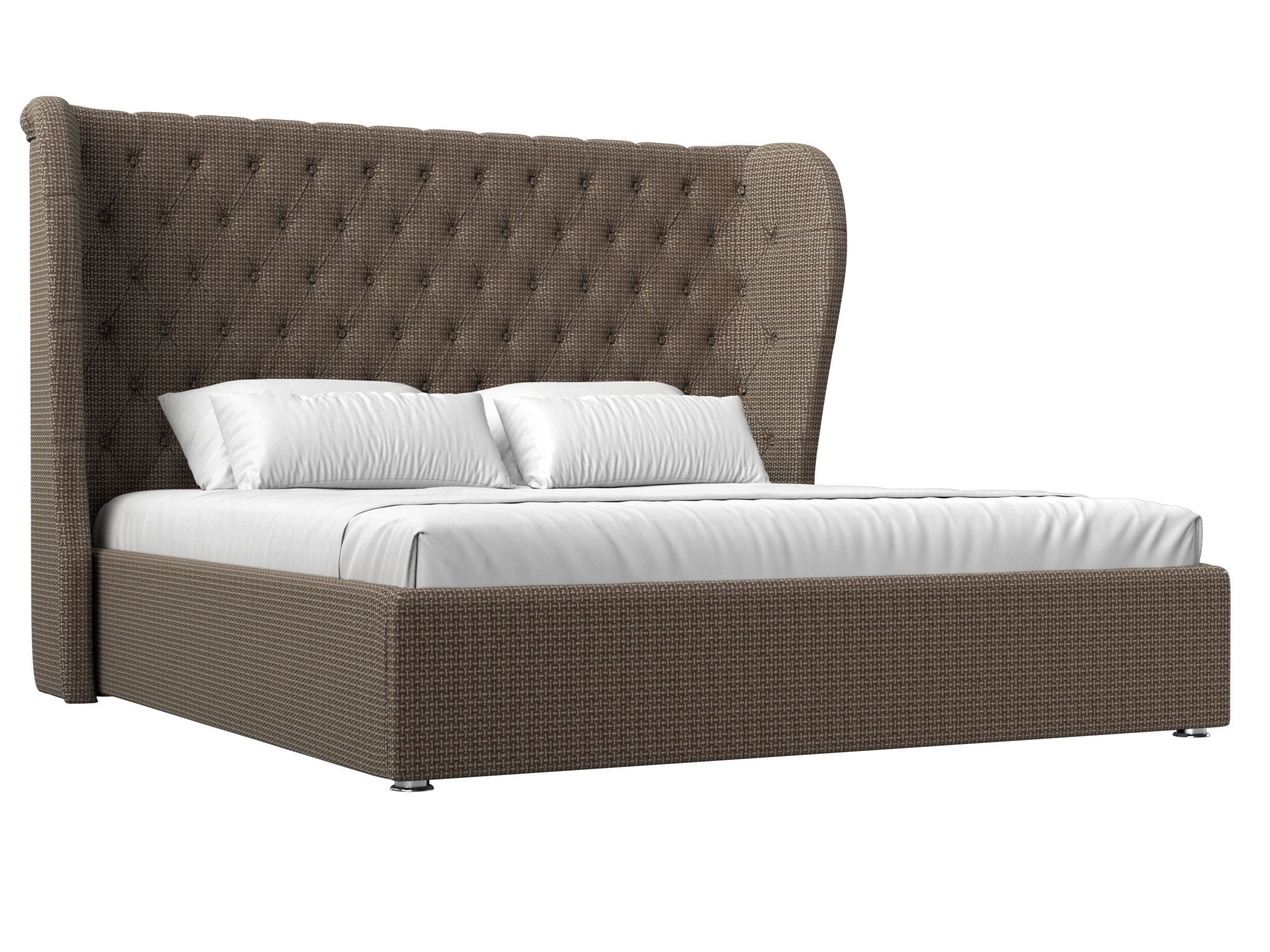 

Кровать Лига Диванов Далия 180 Корфу 03 (рогожка), Коричневый, Далия 180