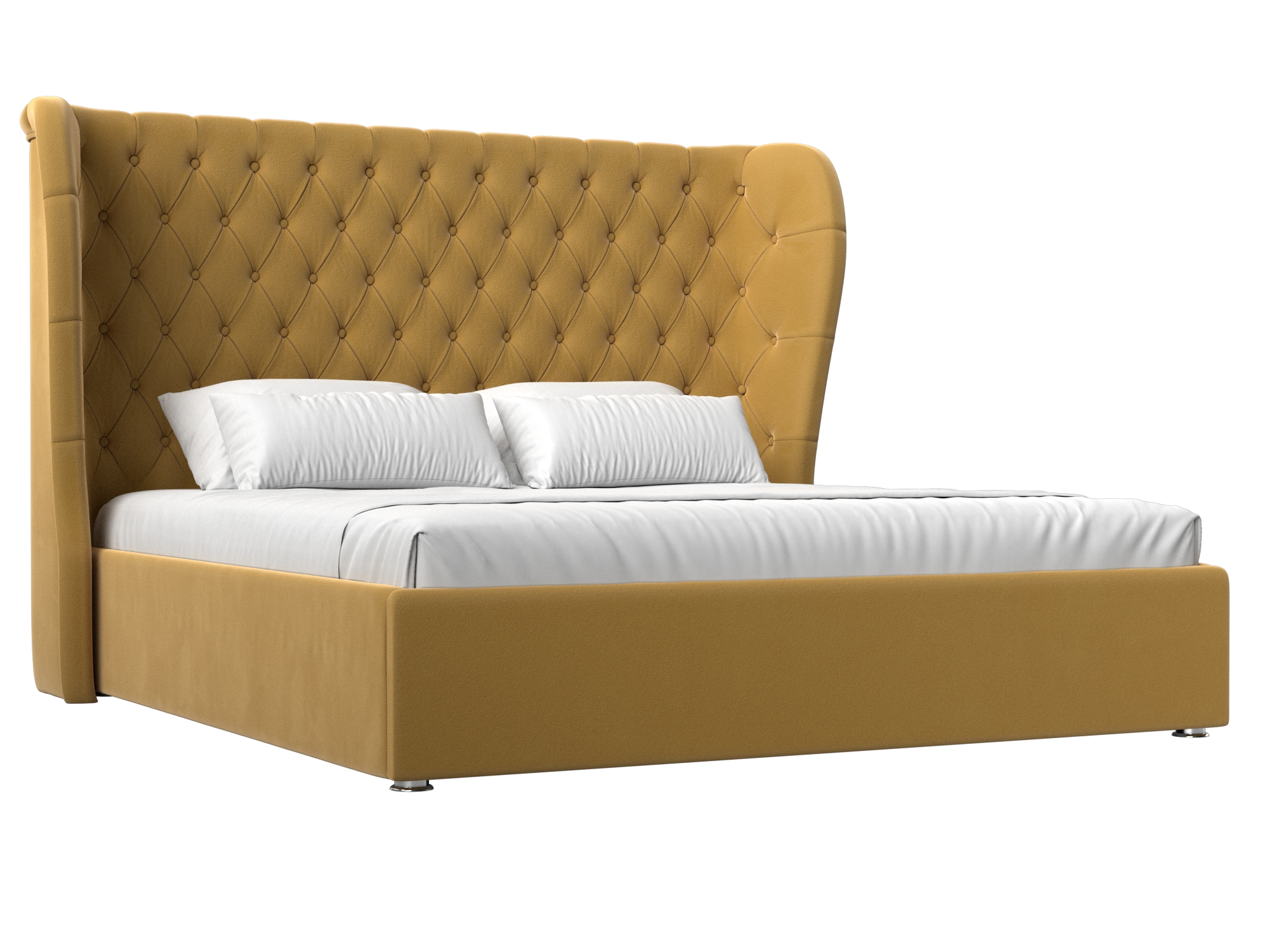

Кровать Лига Диванов Далия 180 Желтый (микровельвет), Далия 180