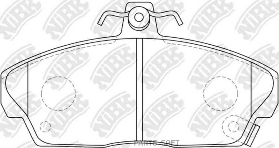 

Тормозные колодки NiBK PN8103