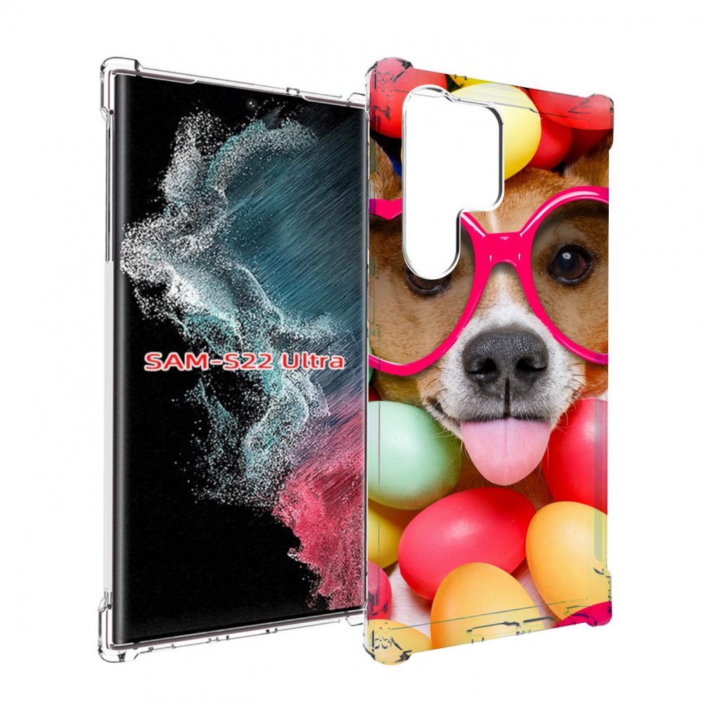 

Чехол MyPads Собака-в-яйцах для Samsung Galaxy S23 Ultra, Прозрачный, Tocco