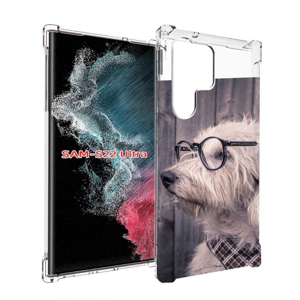 

Чехол MyPads Собака-в-очках для Samsung Galaxy S23 Ultra, Прозрачный, Tocco