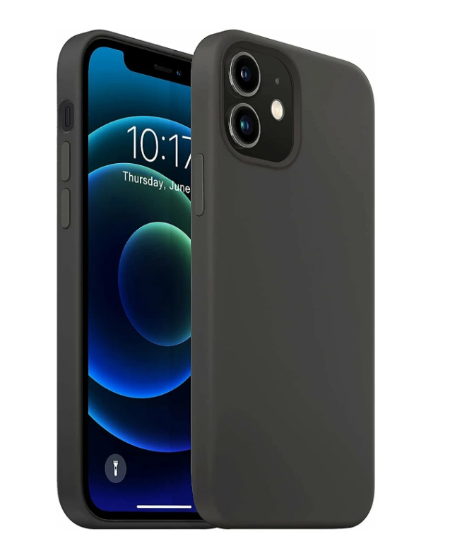 

Чехол Iphone 12 Mini матовый (Черный)