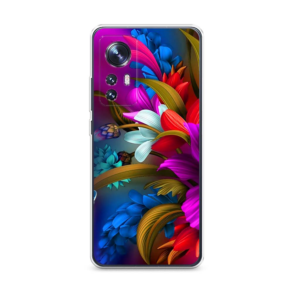 

Чехол на Xiaomi 12 "Фантастические цветы", Фиолетовый;красный;синий, 316050-2