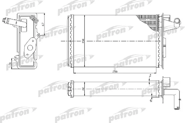 

Радиатор отопителя ALFA ROMEO: 145, FIAT: TEMPRA, TIPO, LANCIA: DEDRA all, PATRON PRS2022