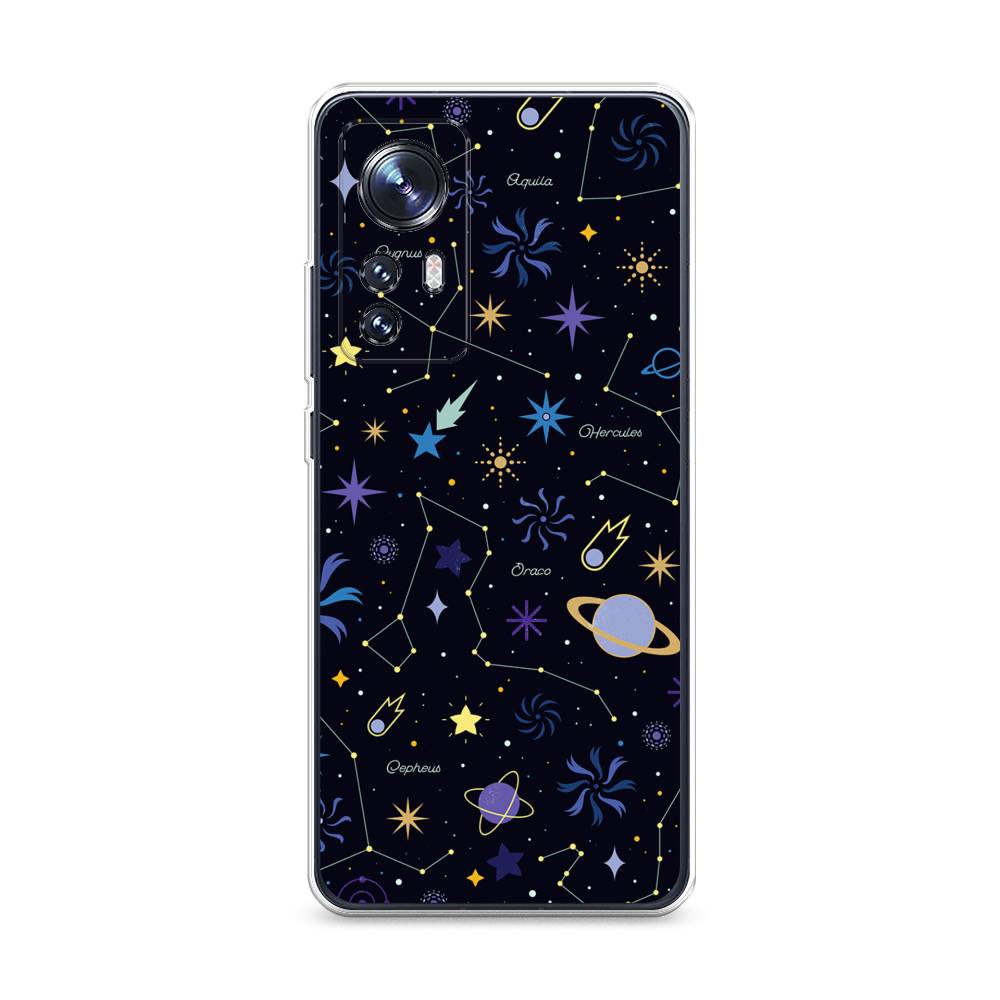

Чехол на Xiaomi 12 "Цветной космос", Желтый, 316050-2