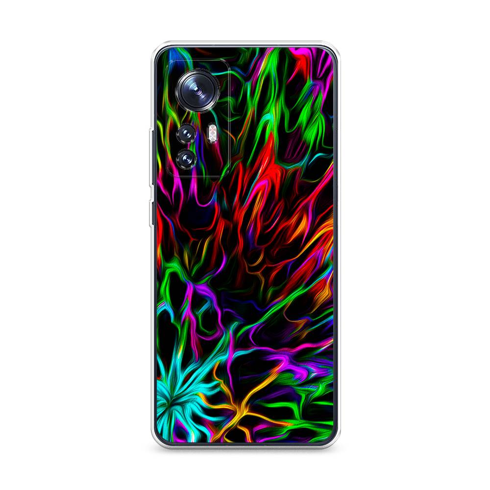 

Чехол на Xiaomi 12 "Разноцветные разводы", Голубой;зеленый;оранжевый, 316050-3